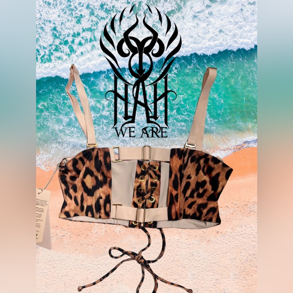 ❤️‍🔥BULL DEAL Free People/Anthropologie/Revolve Brand: WE ARE HAH top leopard - Picture 3 of 5